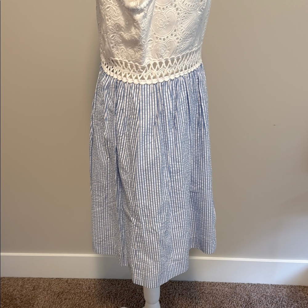 Lilly Pulitzer Alivia Dress in Bennett Blue Sz 10 - Picture 11 of 13